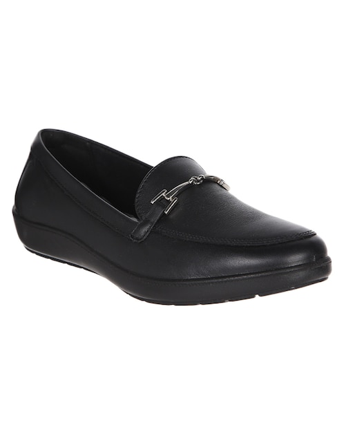MOCASIN FLEXI, 26, NEGRO LISO FLAT AJUS