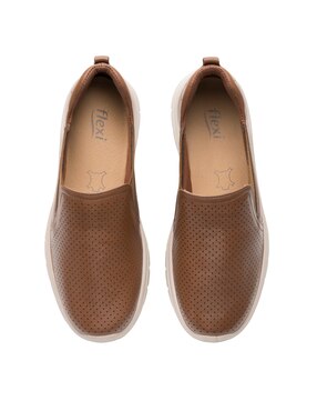 Mocasín Flexi de piel para mujer