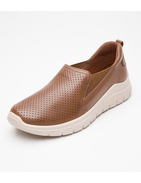 Mocasín Flexi de piel para mujer
