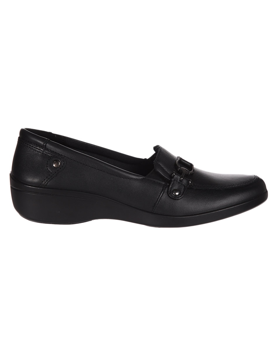 MOCASIN FLEXI, 26, NEGRO LISO PLATAFORM