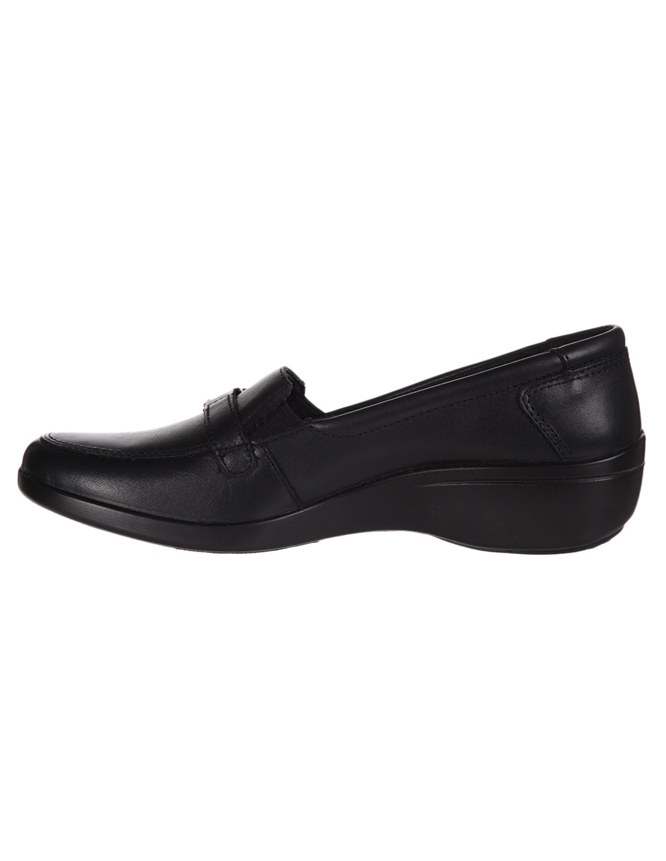 MOCASIN FLEXI, 26, NEGRO LISO PLATAFORM