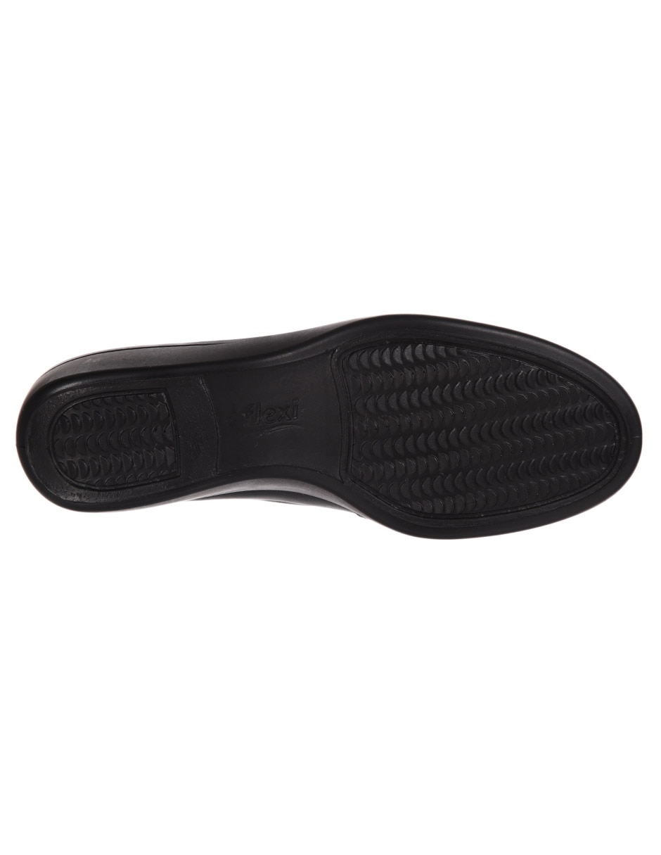 MOCASIN FLEXI, 26, NEGRO LISO PLATAFORM
