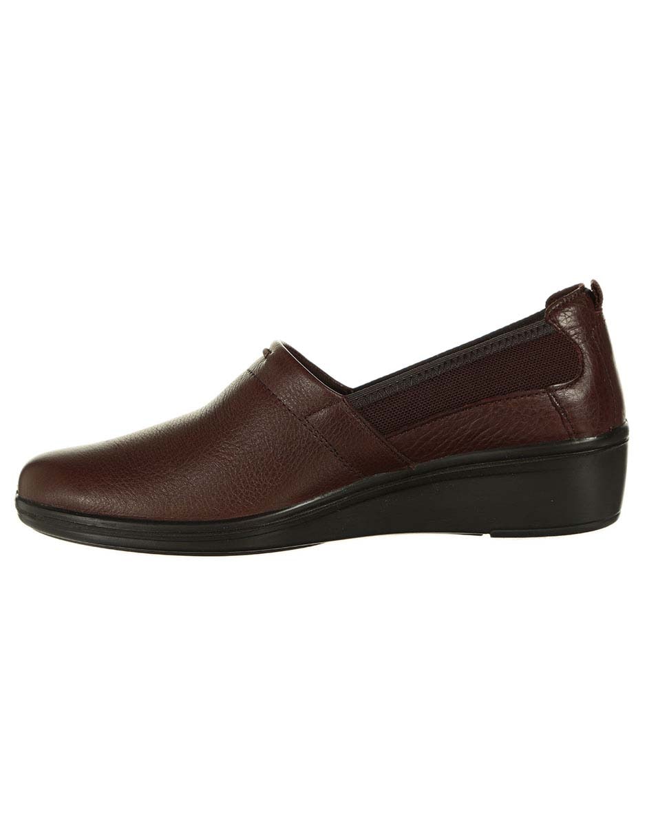 MOCASIN FLEXI, 26, CAFÉ MEDIO LISO PLAT