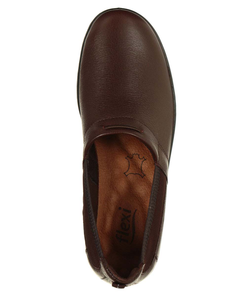 MOCASIN FLEXI, 26, CAFÉ MEDIO LISO PLAT