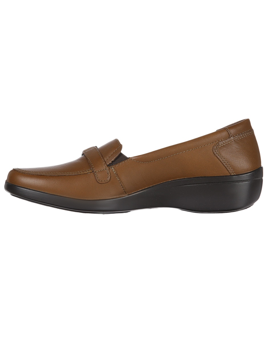 MOCASIN FLEXI, 25, CAFÉ MEDIO LISO PLAT