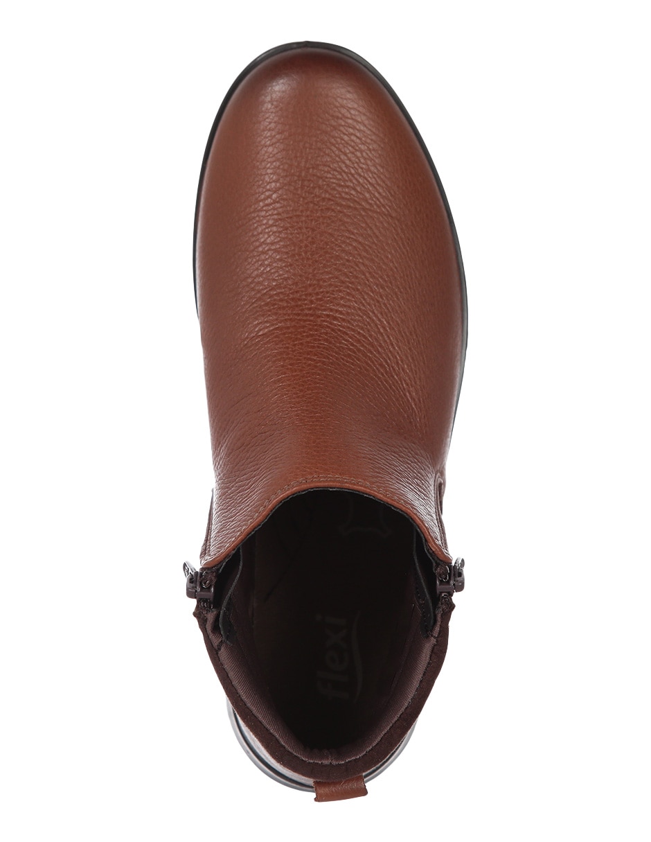 Bota al tobillo de piel para mujer 5