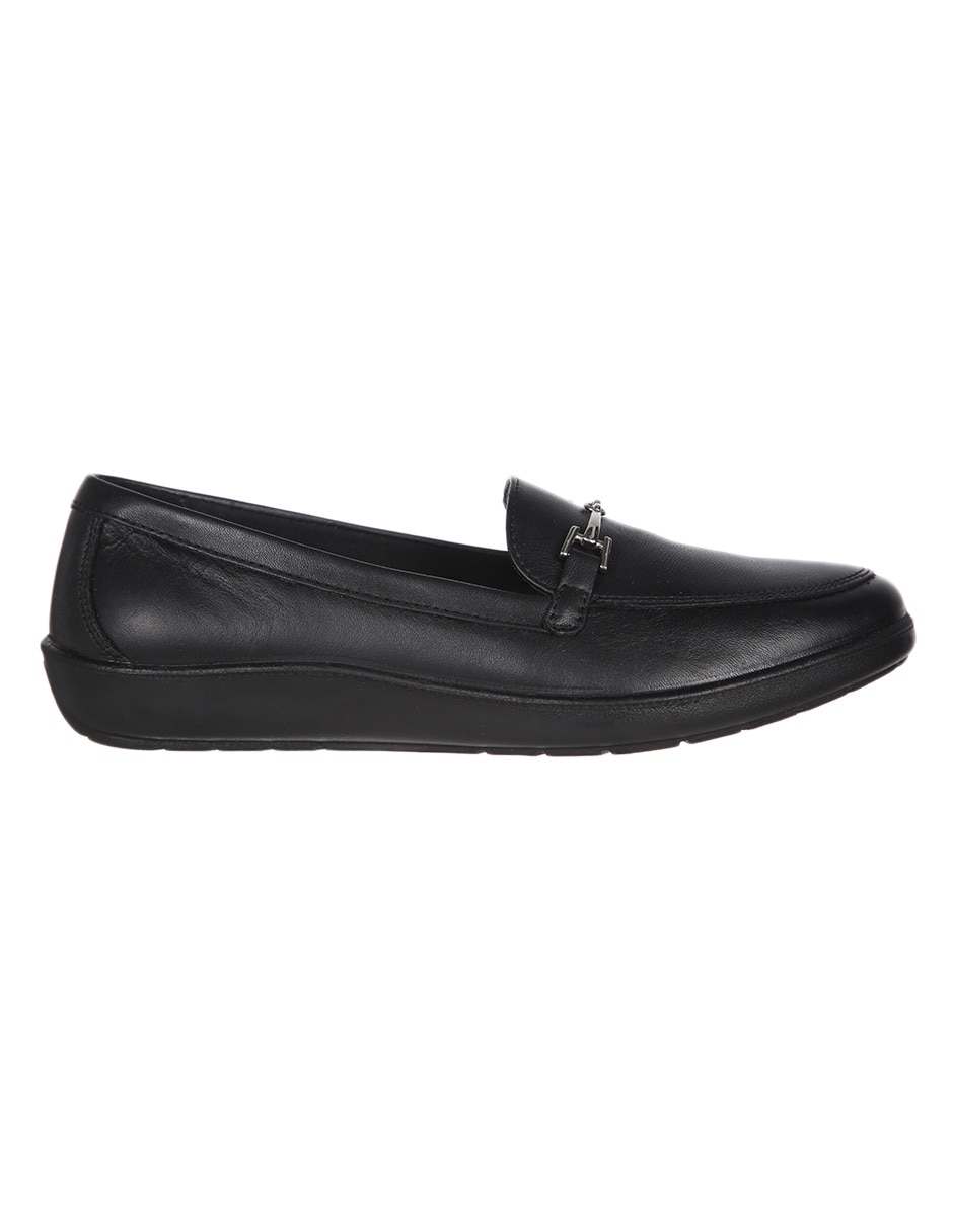 MOCASIN FLEXI, 26, NEGRO LISO FLAT AJUS