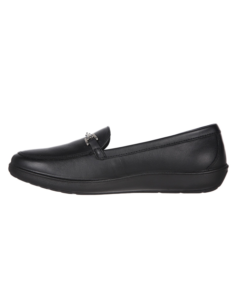 MOCASIN FLEXI, 26, NEGRO LISO FLAT AJUS