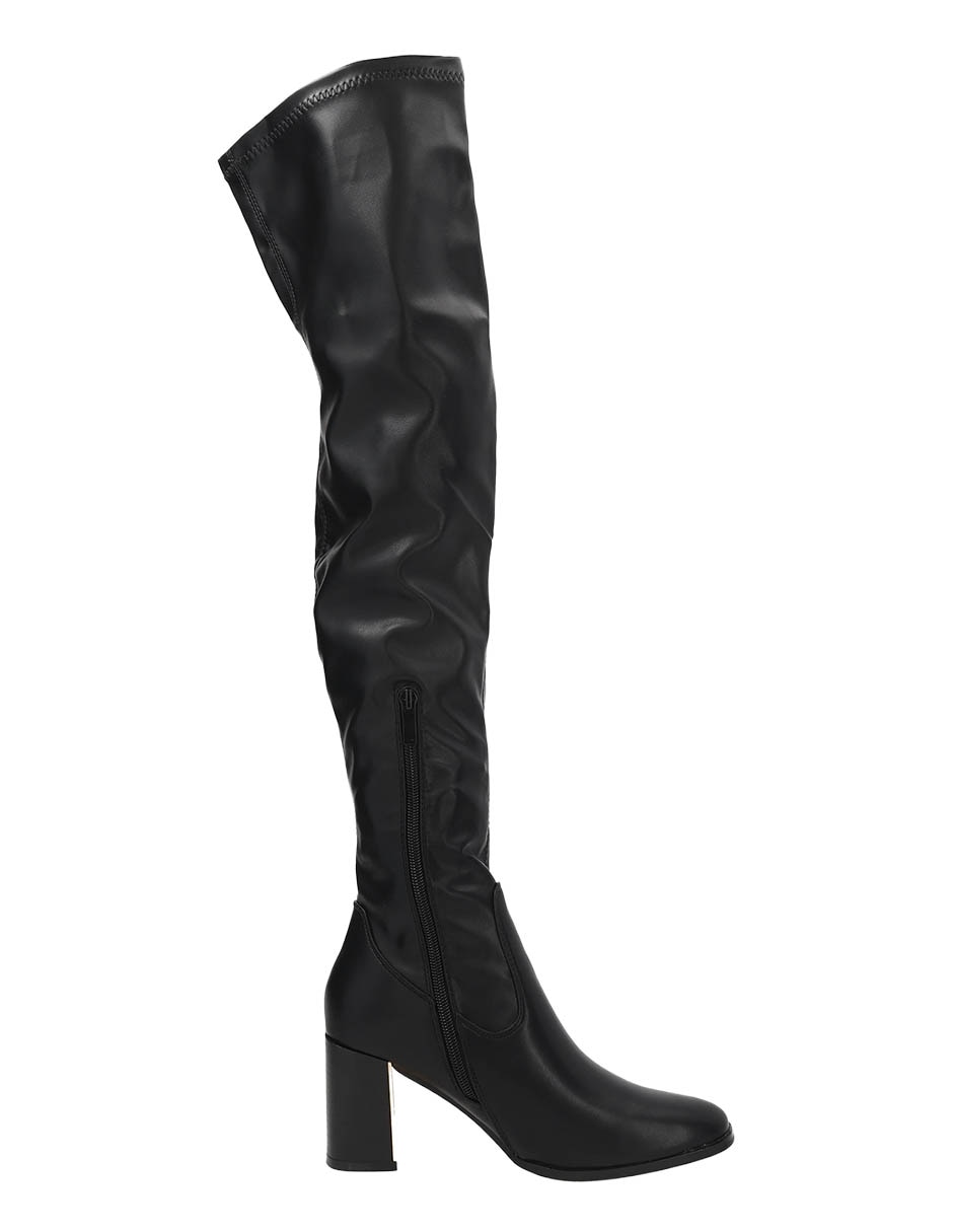 Bota pierna completa de piel para mujer 4