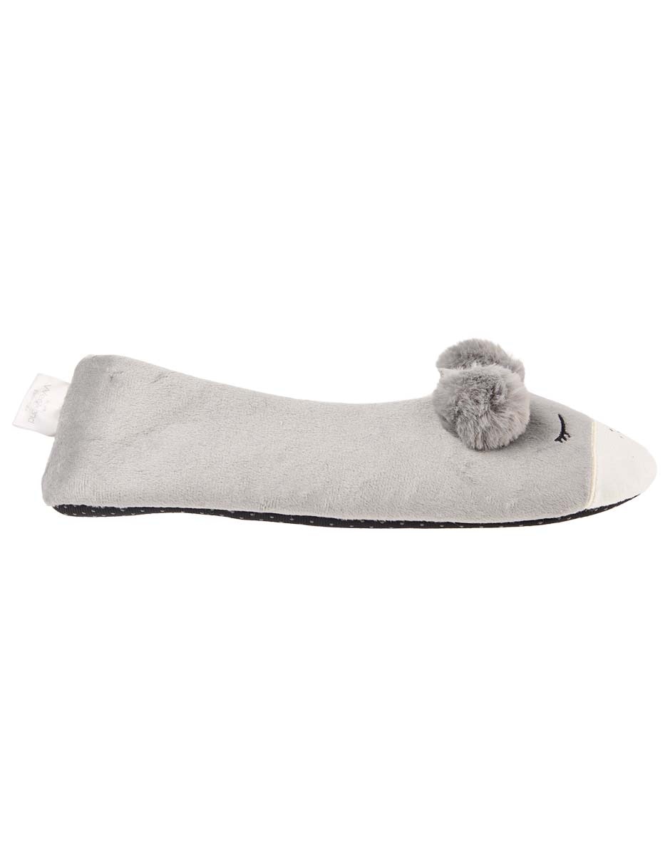 PANTUFLA WEEKEND, M, GRIS CLARO WKZM256