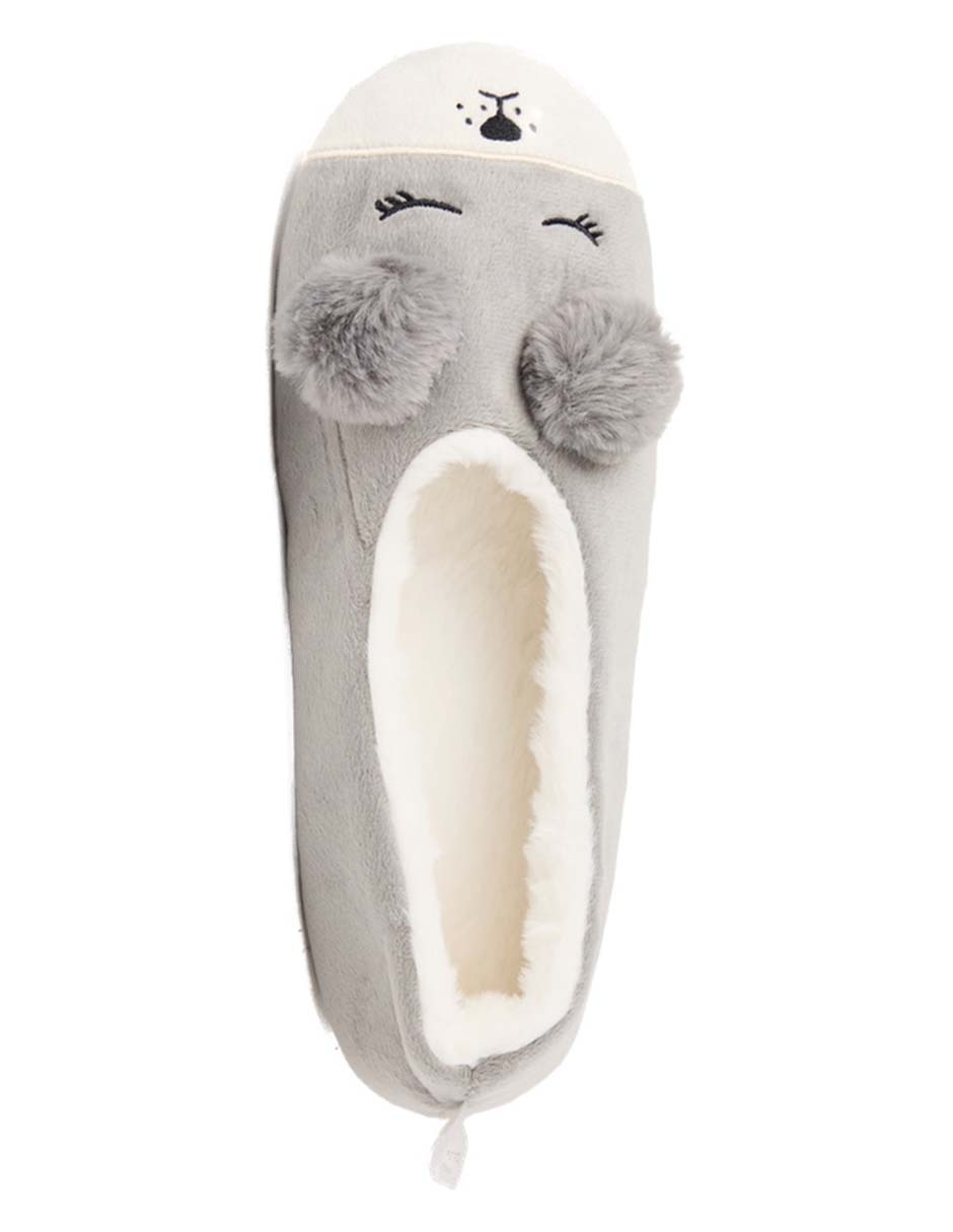 PANTUFLA WEEKEND, M, GRIS CLARO WKZM256