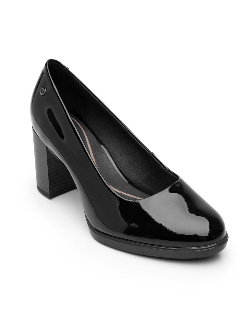 Zapatilla de piel
