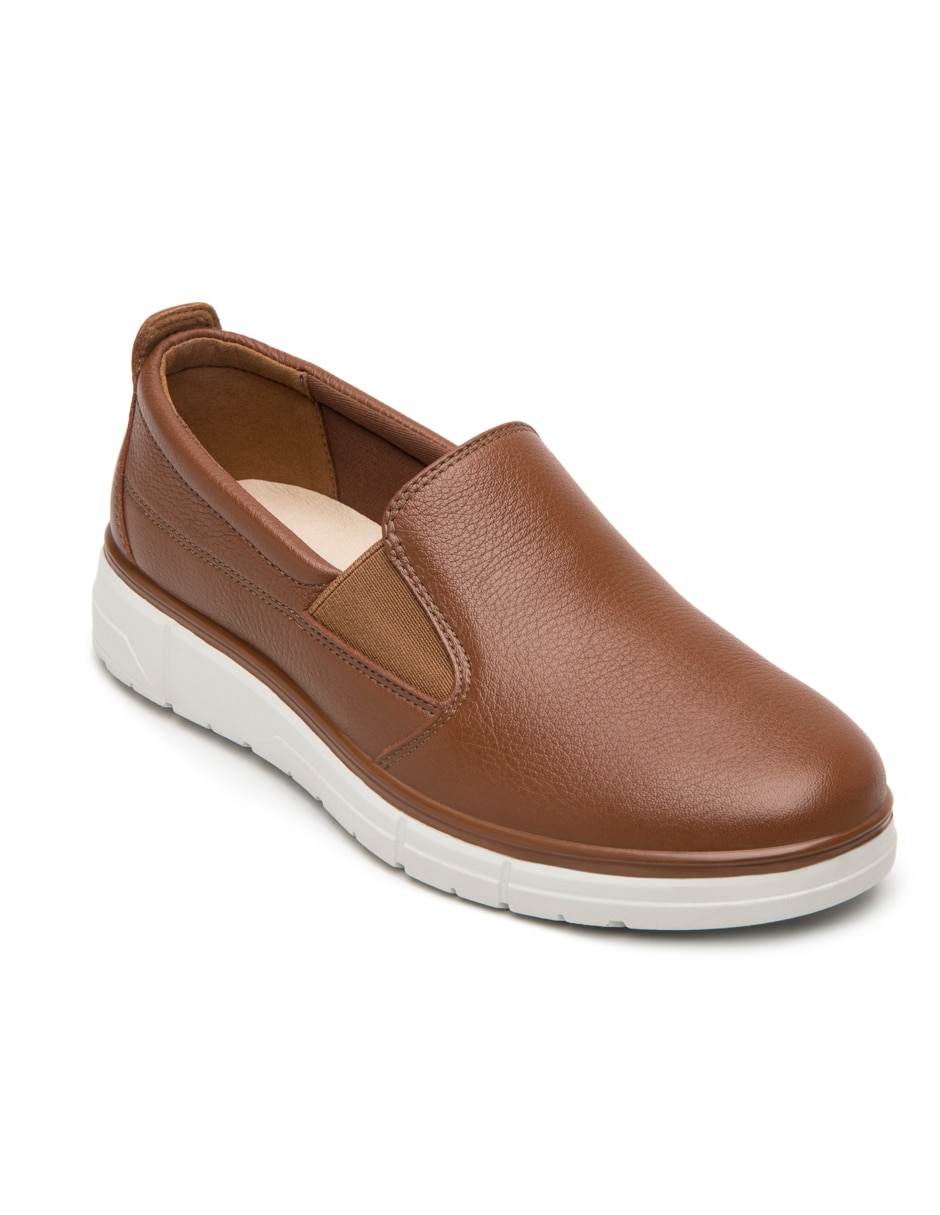 Zapato flexi de piel para mujer