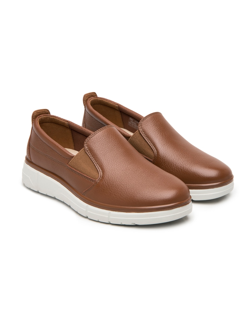 Zapato flexi de piel para mujer