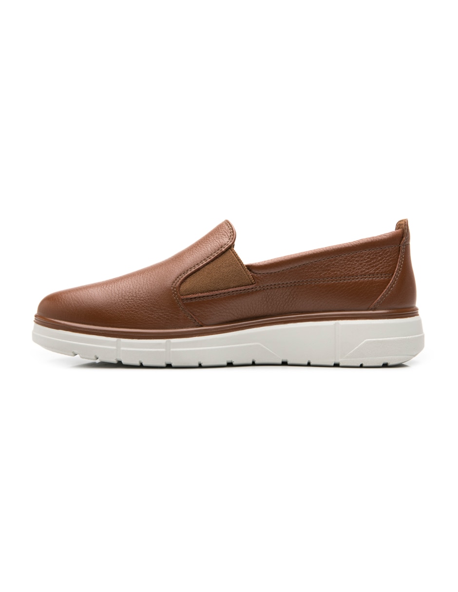 Zapato flexi de piel para mujer