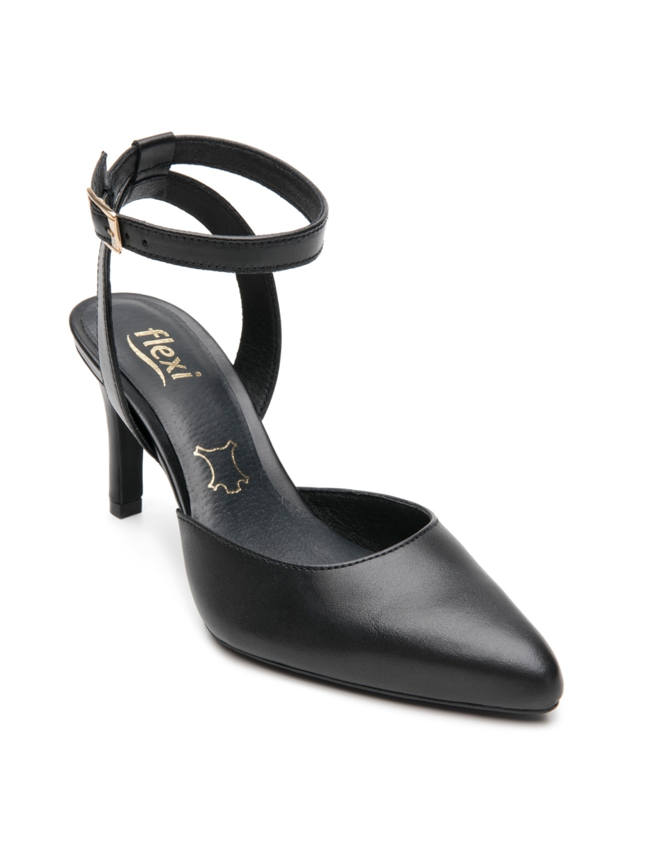 Zapatilla de piel